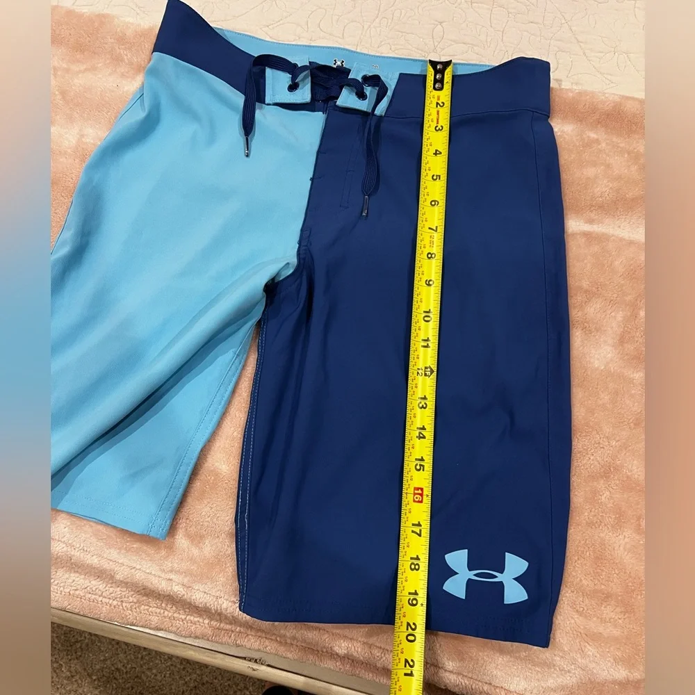 Under Armour Men's Size 29 Blue Swim Shorts Trunks no lining summer pool
